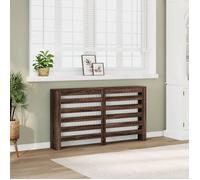 vidaXL Cache-radiateur chêne Marron 149x20x82 cm Bois d'ingénierie, Bouchon de radiateur, Cache-radiateur Haut, radiateur à Profil réduit