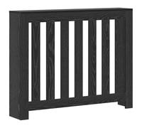 vidaXL Cache-Radiateur Chêne Noir 104 x 20 x 82 cm Bois d'ingénierie, Cache-radiateur Tendance, Design rectangulaire Moderne, Accessoire Chaud pour Le Salon, pièce esthétique