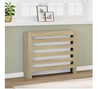 vidaXL Cache-radiateur chêne sonoma 104x20x82 cm bois d'ingénierie, bouchon de radiateur, cache-radiateur haut, radiateur à 852692
