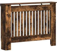 vidaXL Cache-Radiateur Chêne fumé 112 x 19 x 81,5 cm Bois d'ingénierie, Cache-radiateur Moderne, rectangulaire pour déco Maison, Protection esthétique, Bois conçu, sécurité Enfant, Salon