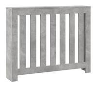 vidaXL Cache-radiateur Gris béton 104x20x82 cm Bois d'ingénierie, Bouchon de radiateur, Cache-radiateur Haut, radiateur à Profil réduit