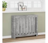 vidaXL Cache-radiateur gris béton 104x20x82 cm bois d'ingénierie, bouchon de radiateur, cache-radiateur haut, radiateur à 852738