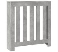 vidaXL Cache-radiateur Gris béton 78x20x82 cm Bois d'ingénierie, Bouchon de radiateur, Cache-radiateur Haut, radiateur à Profil réduit