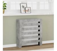 vidaXL Cache-radiateur gris béton 78x20x82 cm bois d'ingénierie, bouchon de radiateur, cache-radiateur haut, radiateur à 852684