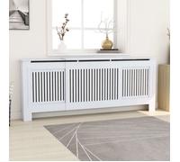 vidaXL Habillage de radiateur MDF 205 cm blanc