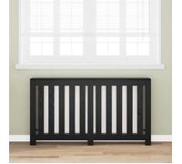 VIDAXL cache-radiateur / meuble TV chêne noir 149 x 20 x 82 cm - rangement minimaliste
