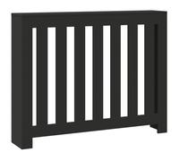 vidaXL Cache-radiateur Noir 104x20x82 cm Bois d'ingénierie, Bouchon de radiateur, Cache-radiateur Haut, radiateur à Profil réduit
