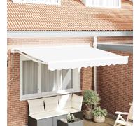 vidaXL Cadre d'auvent Blanc 250 x 200 cm Polyester avec revêtement PU