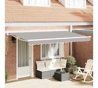 vidaXL Cadre d'auvent gris clair 400 x 200 cm