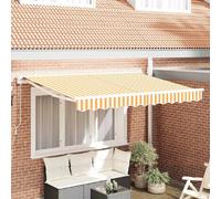 vidaXL Cadre de store jaune et blanc 250 x 200 cm