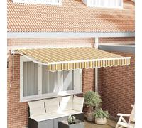 vidaXL Cadre de store jaune et gris 250 x 200 cm
