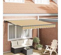 vidaXL Cadre d'auvent jaune et gris 350 x 250 cm