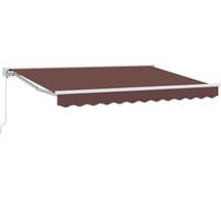 vidaXL Cadre d'auvent marron 300 x 200 cm en polyester avec revêtement PU