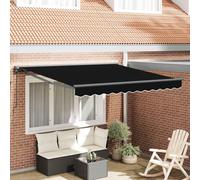 vidaXL Cadre d'auvent noir 300 x 250 cm