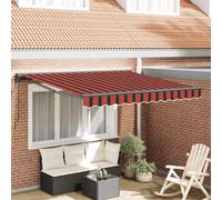 vidaXL Cadre d'auvent orange et noir 300 x 250 cm