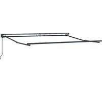 vidaXL Cadre d'auvent réglable, anthracite, 3,5 x 2,5 m, acier