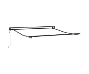 vidaXL Cadre d'auvent Réglable Anthracite 3 x 2,5 m Acier | Un style simple qui s'intègre facilement dans tous les espaces extérieurs , La télécommande rend le réglage super simple ,