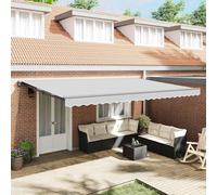 vidaXL Cadre d'auvent réglable, anthracite, 4 x 3 m, acier