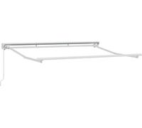 vidaXL Cadre d'auvent réglable, blanc, 3 x 2 m, en acier