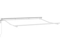 vidaXL Cadre d'auvent réglable, blanc, 3 x 2 m, en acier