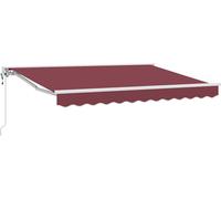 vidaXL Cadre d'auvent rouge bordeaux 250 x 200 cm