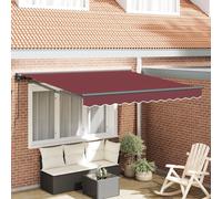 vidaXL Cadre d'auvent rouge bordeaux 300 x 250 cm