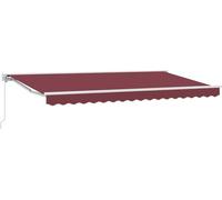 vidaXL Cadre d'auvent rouge bordeaux 350 x 200 cm