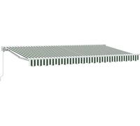 vidaXL Cadre d'auvent vert et blanc 400 x 200 cm
