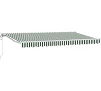 vidaXL Cadre d'auvent vert et blanc 400 x 200 cm