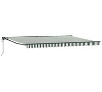 vidaXL Cadre d'auvent vert et blanc 500 x 300 cm