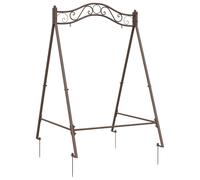 vidaXL Cadre de balançoire brun antique 113 x 121,5 x 168 cm en acier