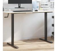 vidaXL Cadre de bureau debout noir (94-135)x60x(70-114) cm acier