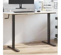vidaXL Cadre de bureau debout réglable en acier noir 94-135x60x70-114 cm