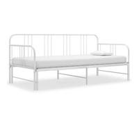 vidaXL Cadre de canapé-lit extensible sans matelas blanc 90x200 cm 324753