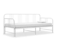 vidaXL Cadre de canapé-lit extensible sans matelas blanc 90x200 cm 324753