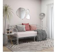 vidaXL Cadre de canapé-lit extensible métal blanc 90x200 cm