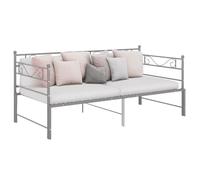 vidaXL Cadre de canapé-lit extensible sans matelas gris métal 90x200cm 324772