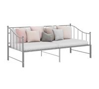 vidaXL Cadre de canapé-lit extensible sans matelas gris métal 90x200cm 324778