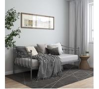 vidaXL Cadre de canapé-lit Gris Métal 90 x 200 cm