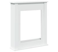 vidaXL Bordure de cheminée Blanc 75 x 20 x 87,5 cm Bois composite