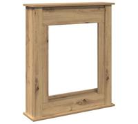 VidaXL Cadre de cheminée chêne artisanal 75x20x87,5 cm bois ingénierie