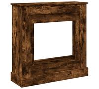 vidaXL Bordure de cheminée chêne fumé 90x30x90 cm bois composite