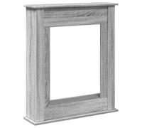 vidaXL Cadre de cheminée Sonoma Gris 75x20x87,5 cm Bois d'ingénierie, cheminée, Console de cheminée, Ensemble de Tour de cheminée, Tour de cheminée