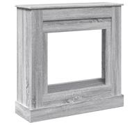 vidaXL Cadre de cheminée Sonoma 90x30x90 cm Bois d'ingénierie gris