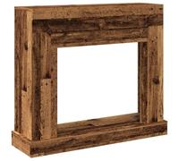 vidaXL Bordure de cheminée imitation vieux bois 100x30x87,5 cm Bois composite