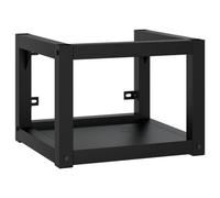 vidaXL Cadre de lavabo de salle de bain mural Noir 40x38x31 cm Fer