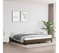 VidaXL Cadre de lit 160x200 cm Marron foncé