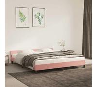vidaXL Cadre de lit 160x200 cm - Rose