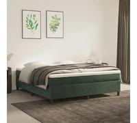 vidaXL Cadre de lit - 160x200 cm - Vert foncé
