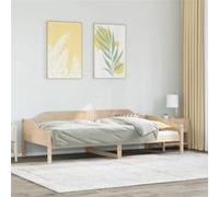 vidaXL Cadre de lit 80x200 cm Bois de pin massif, meuble de chambre à coucher, sommier, lit en bois, lit, lit simple, cadre 850911 Marron G